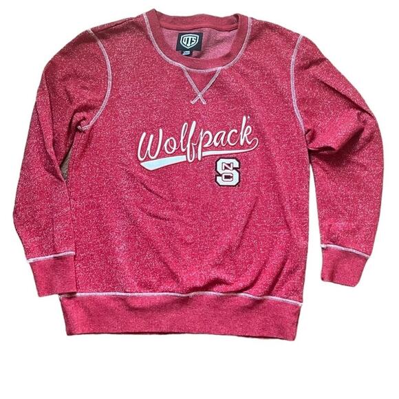 North Carolina Red Wolfpack Pullover Sweatshirt Size Large Long Sleeve College - Picture 1 of 8